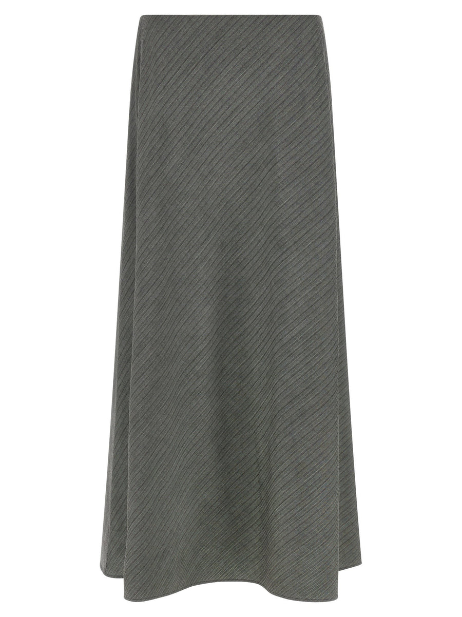 Alberta Ferretti Bell Chevron Skirt