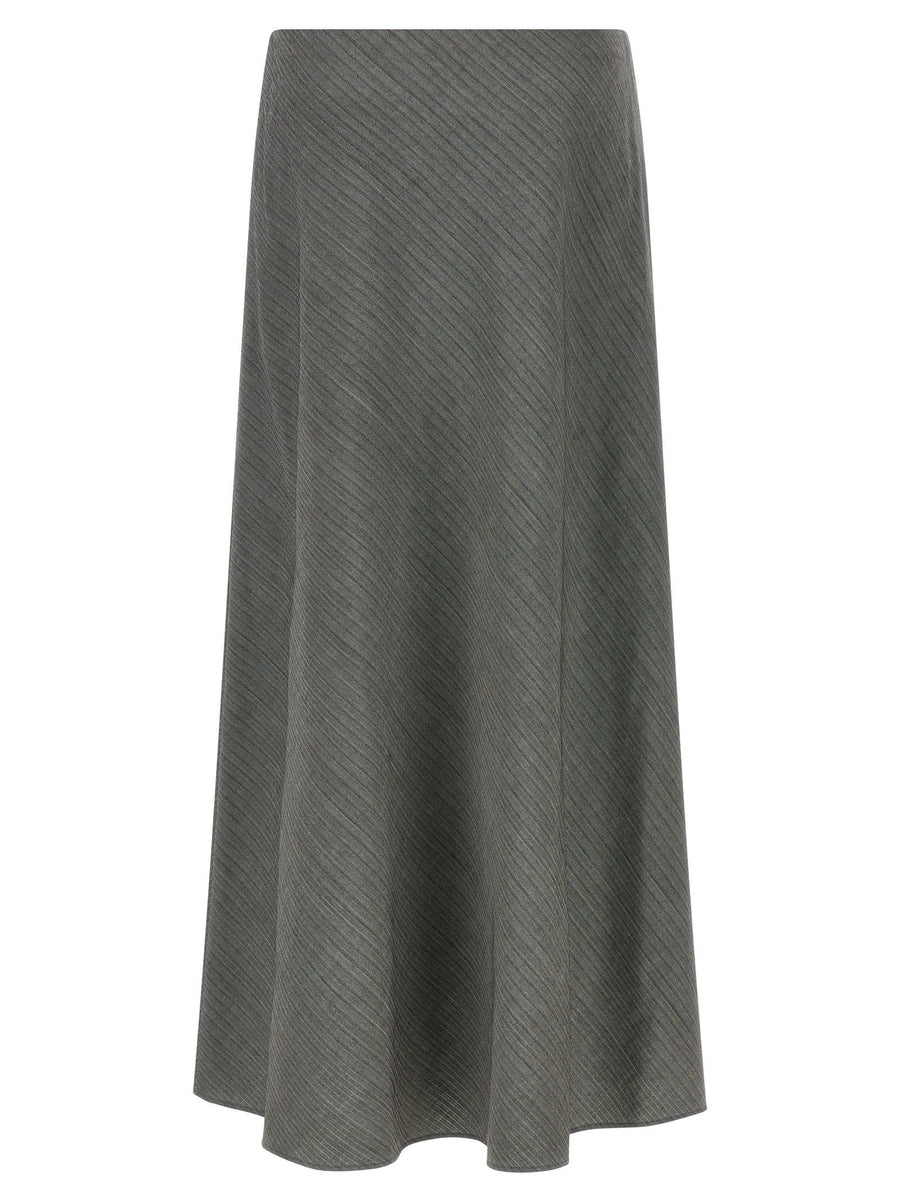 Alberta Ferretti Bell Chevron Skirt