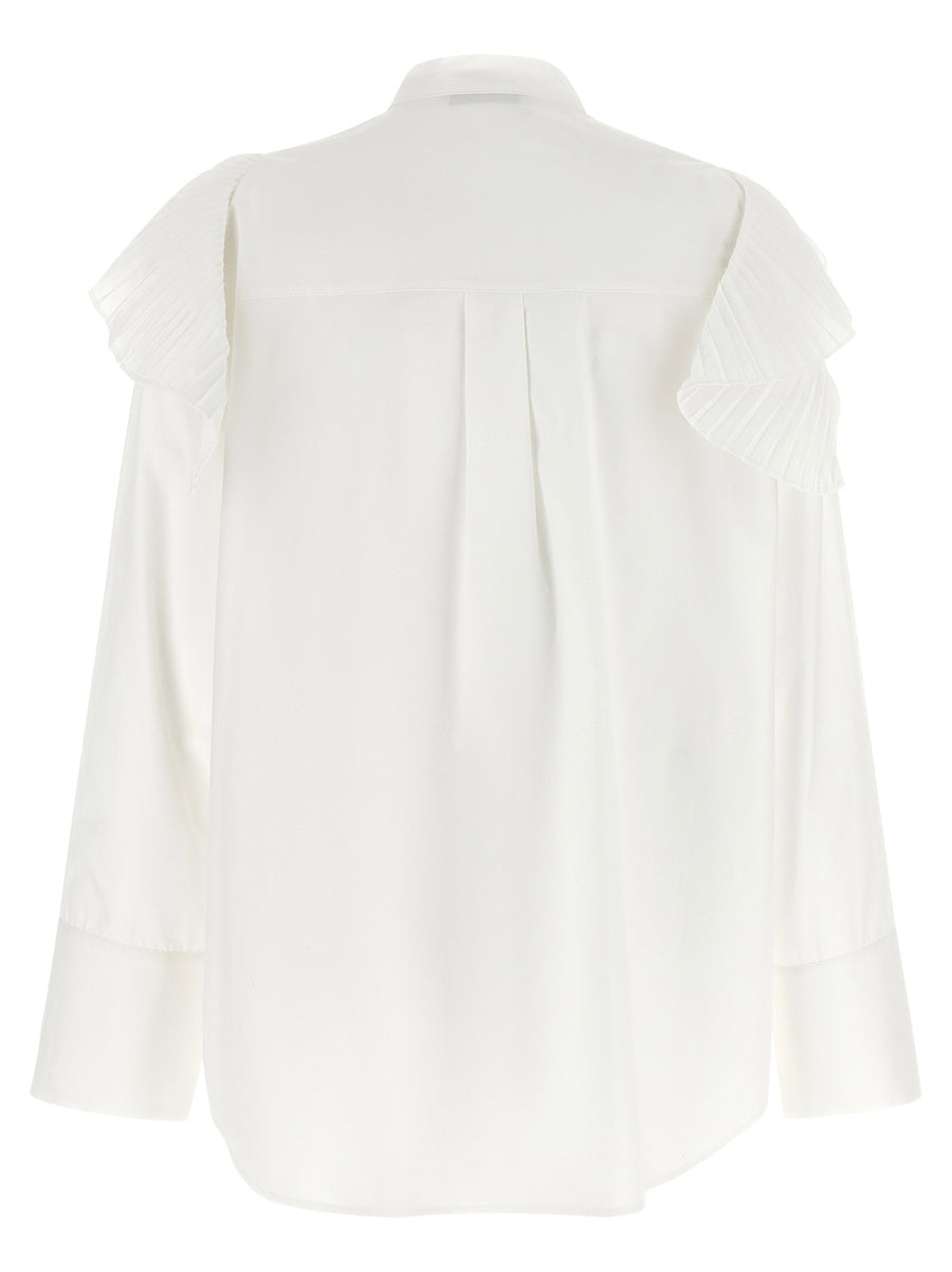 Alberta Ferretti Pleated Ruffle Shirt