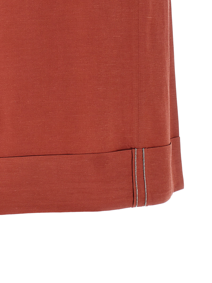 Peserico Linen Viscose Bermuda Shorts