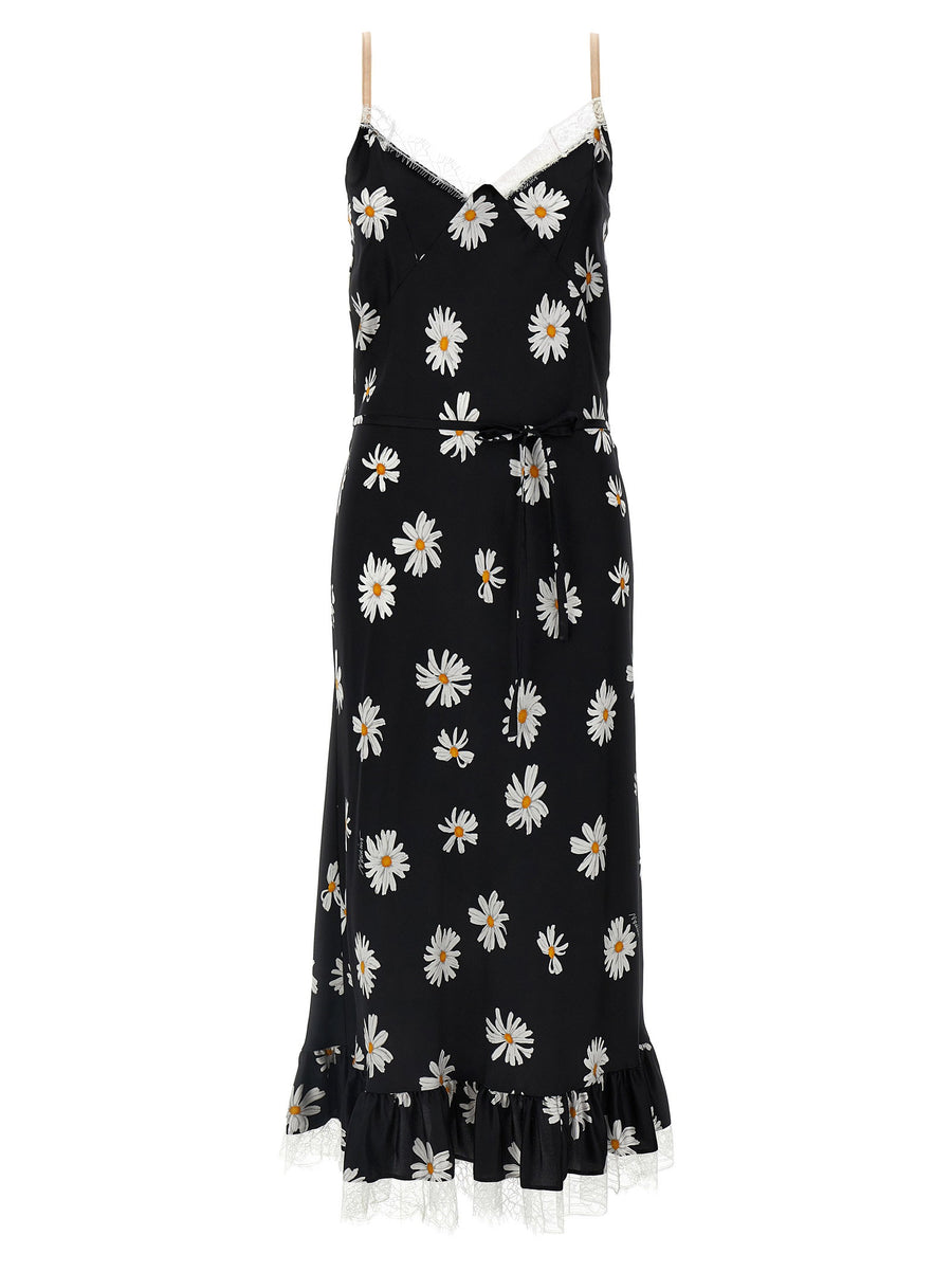 Moschino Lingerie Dress Silk Luxury For Women With Drawstring Waist Lace Details