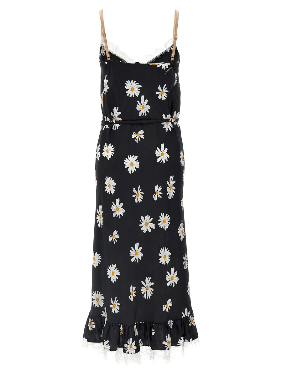 Moschino Lingerie Dress Silk Luxury For Women With Drawstring Waist Lace Details