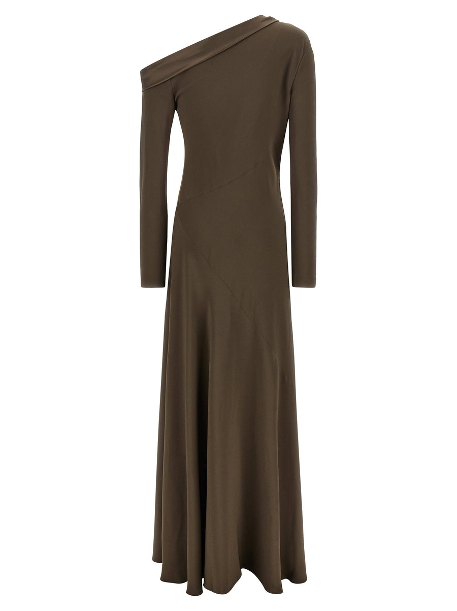 Alberta Ferretti Bare Shoulder Dress