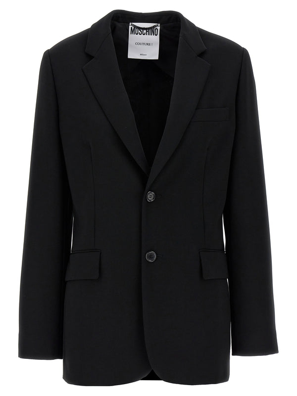 Moschino Single-breasted Martingale Blazer