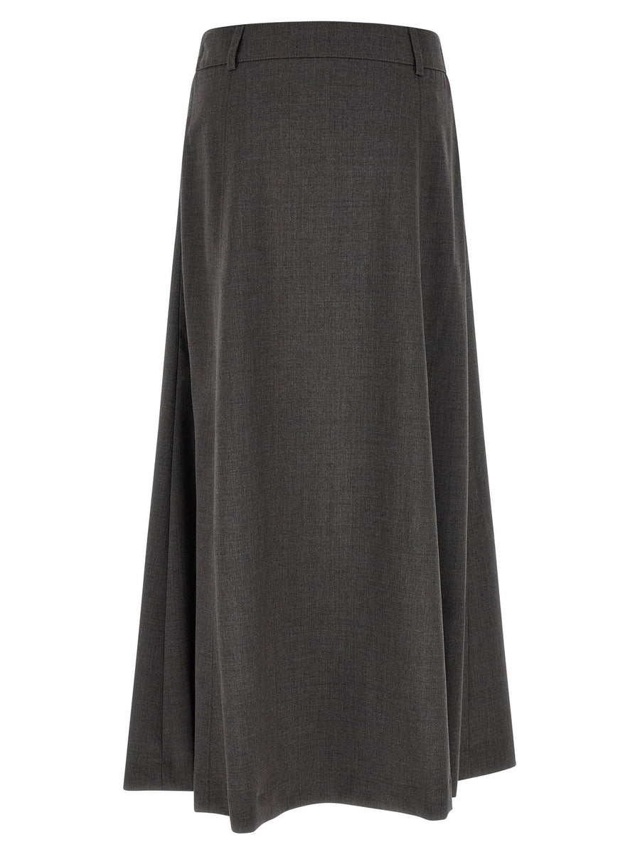 Peserico Flared Skirt With Loops