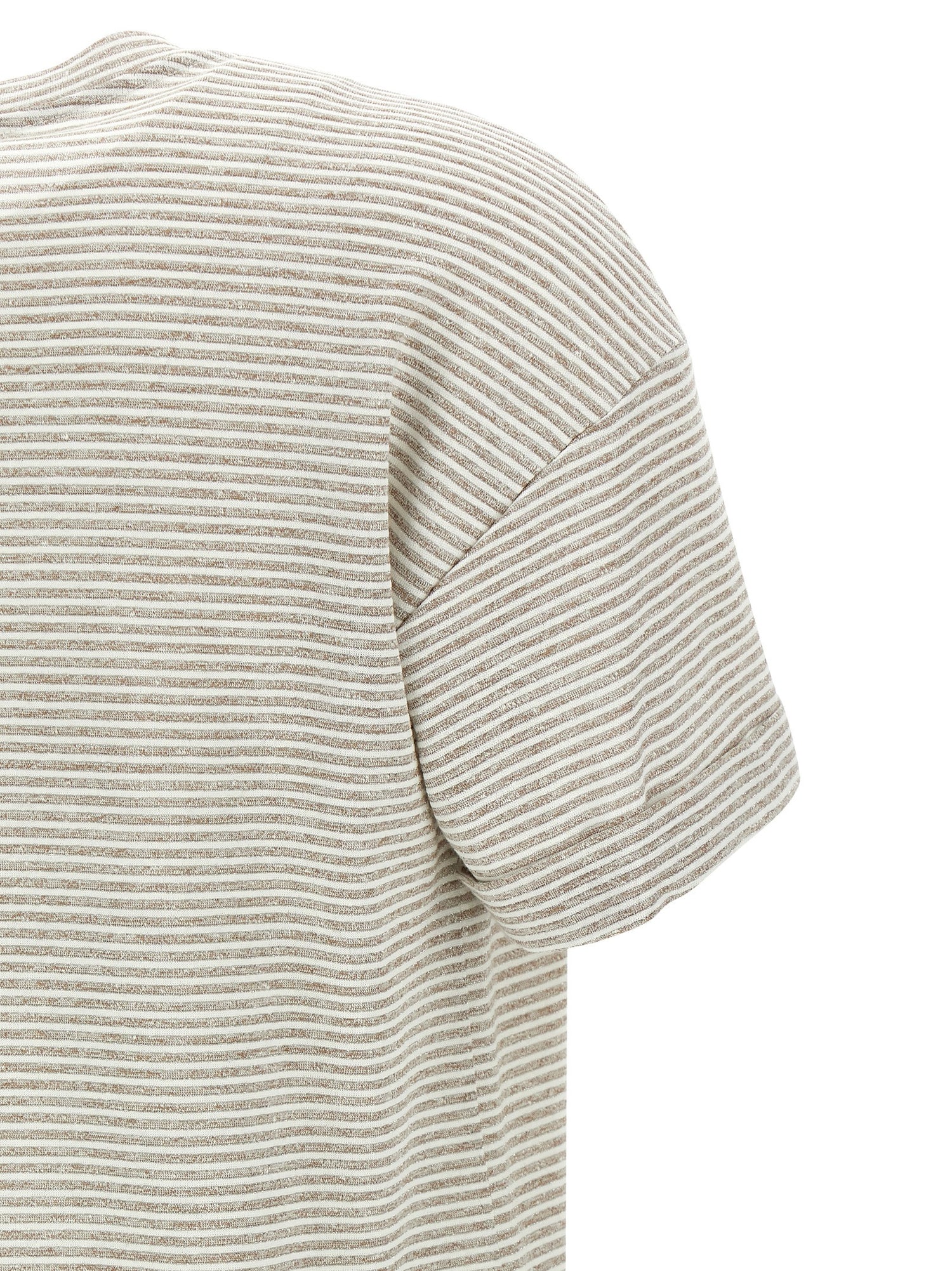 Peserico Lamé Stripes T-shirt