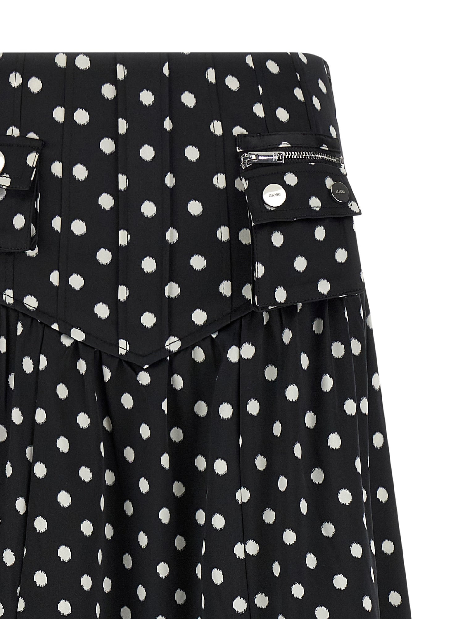 Ganni Polka Dots Skirt