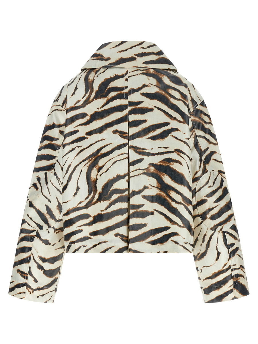 Ganni Laminated Fabric Jacket