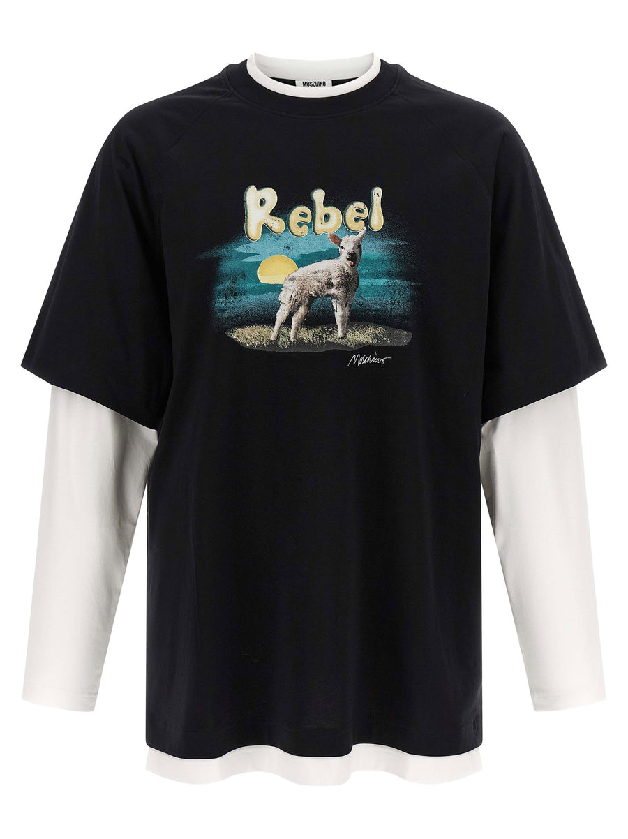 Moschino Double Layer Rebel T-shirt