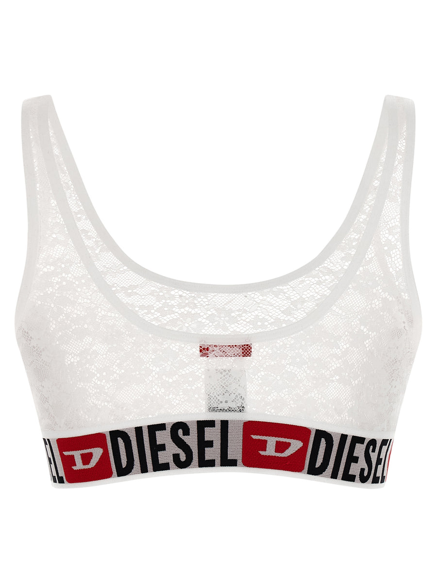 Diesel Floral Lace Bralette For Women White Elegant Comfort Barely There Branding Spring Summer 2026