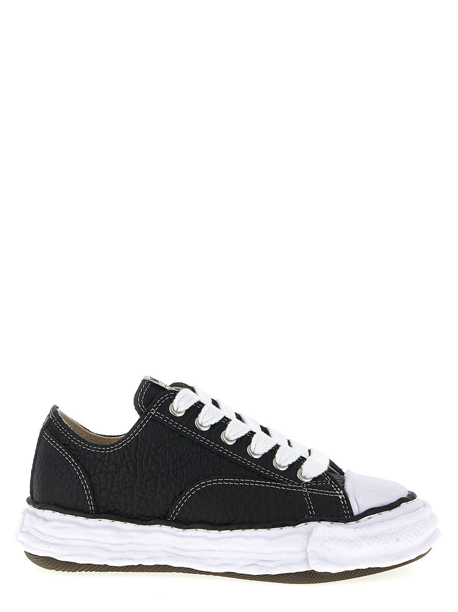 Peterson23 Leather Sneakers With Hammered Finish Premium Urban Style For Men By Maison Mihara Yasuhiro