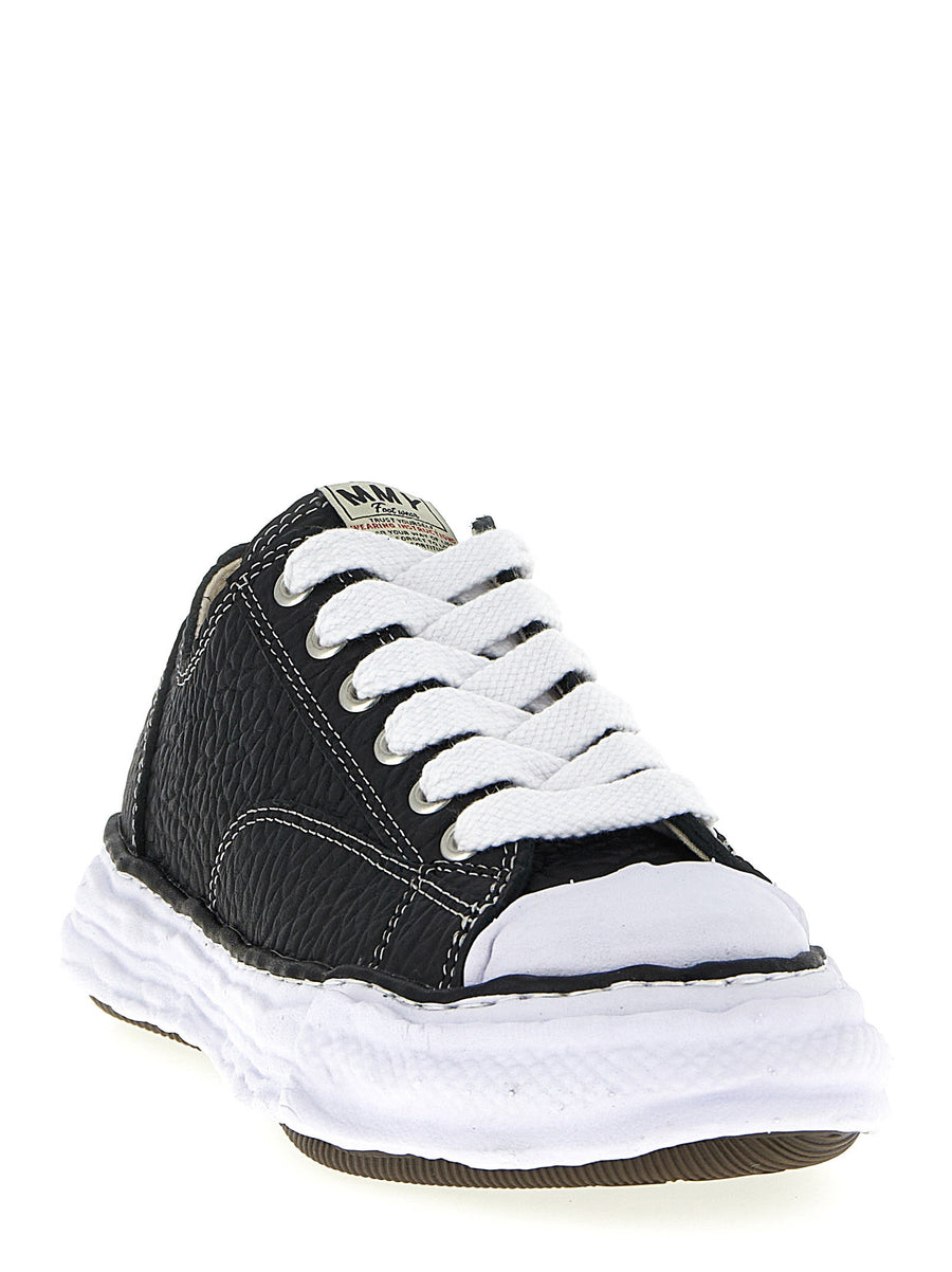 Peterson23 Leather Sneakers With Hammered Finish Premium Urban Style For Men By Maison Mihara Yasuhiro