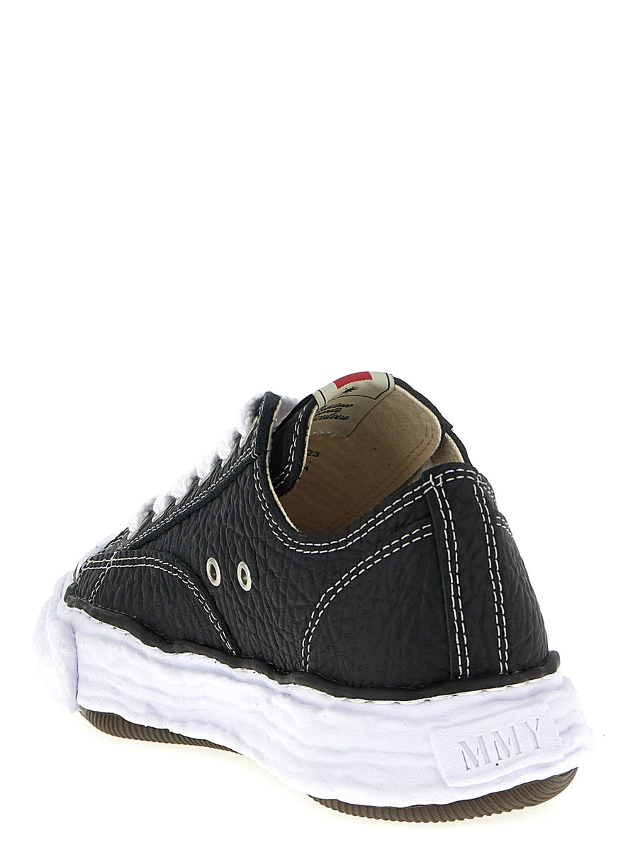 Peterson23 Leather Sneakers With Hammered Finish Premium Urban Style For Men By Maison Mihara Yasuhiro
