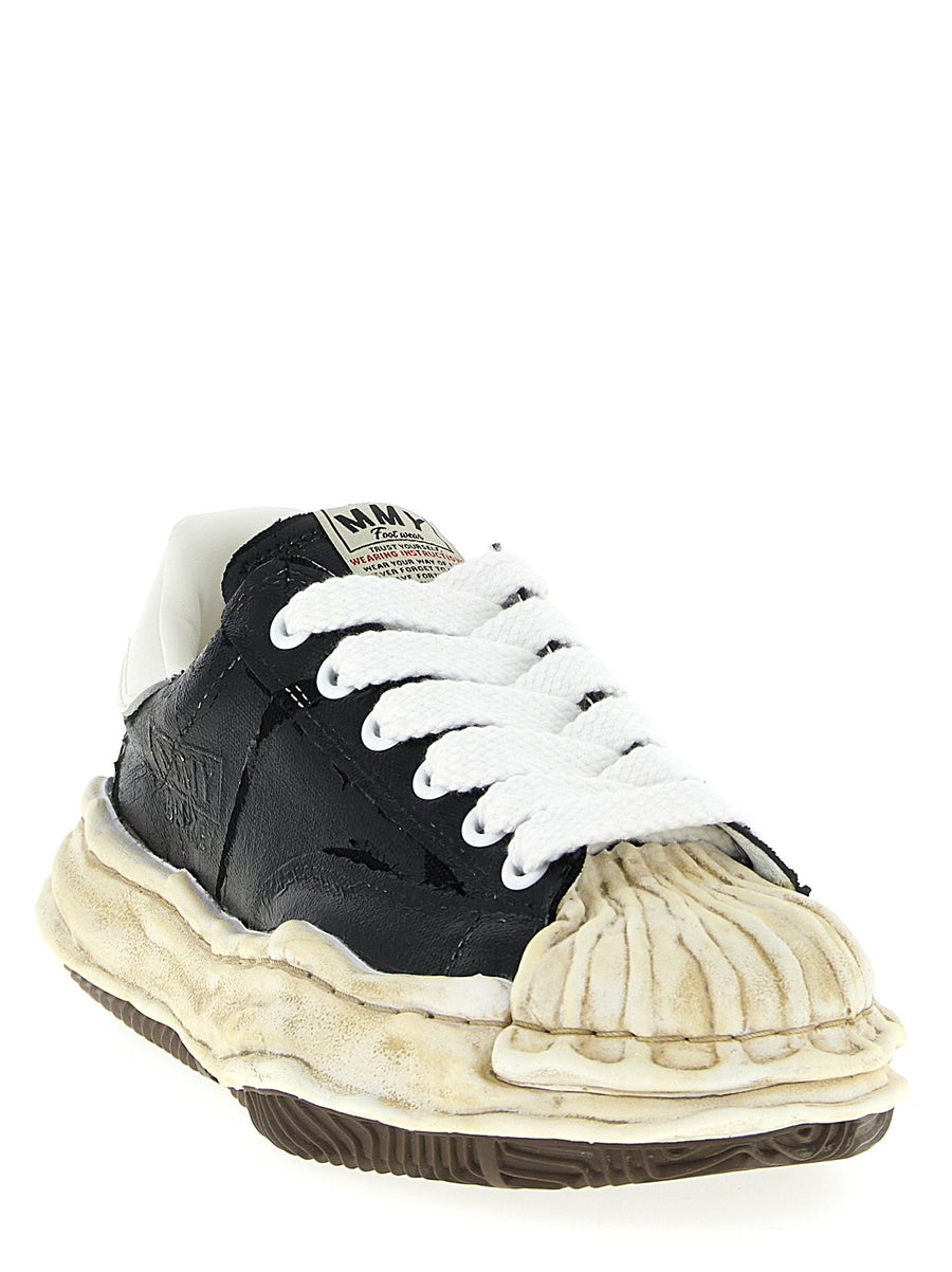 Maison Mihara Yasuhiro Blakey Sneakers For Men Premium 100 Cotton Canvas With Used Film Finish
