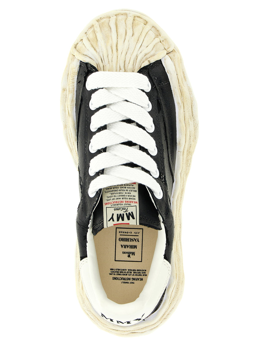 Maison Mihara Yasuhiro Blakey Sneakers For Men Premium 100 Cotton Canvas With Used Film Finish