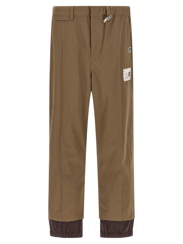 Maison Mihara Yasuhiro Mix Layered Wool Gabardine Pants
