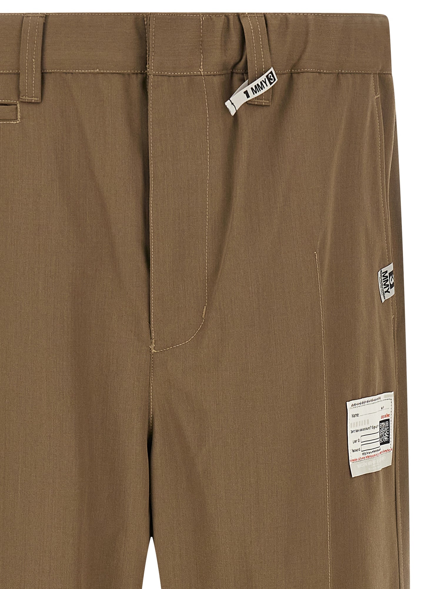 Maison Mihara Yasuhiro Mix Layered Wool Gabardine Pants