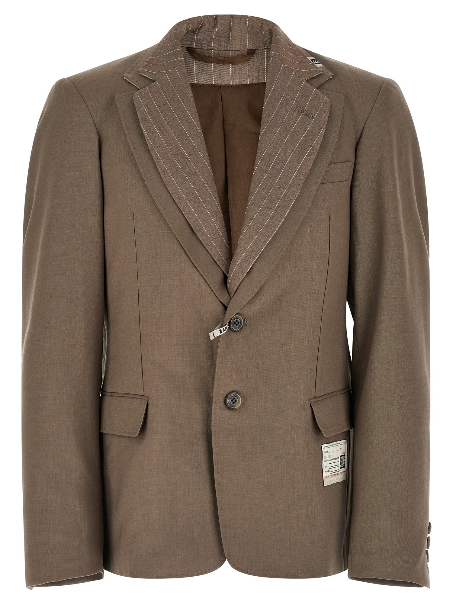 Maison Mihara Yasuhiro Double Layer Lapel Blazer Jacket