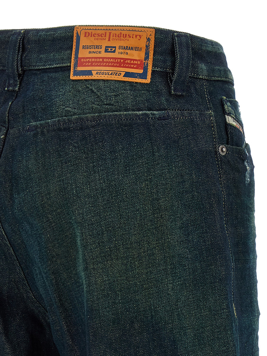 Diesel 1996 D Sire Jeans For Women Retro Statement Low Waist Wide Leg Stonewashed Blue Denim