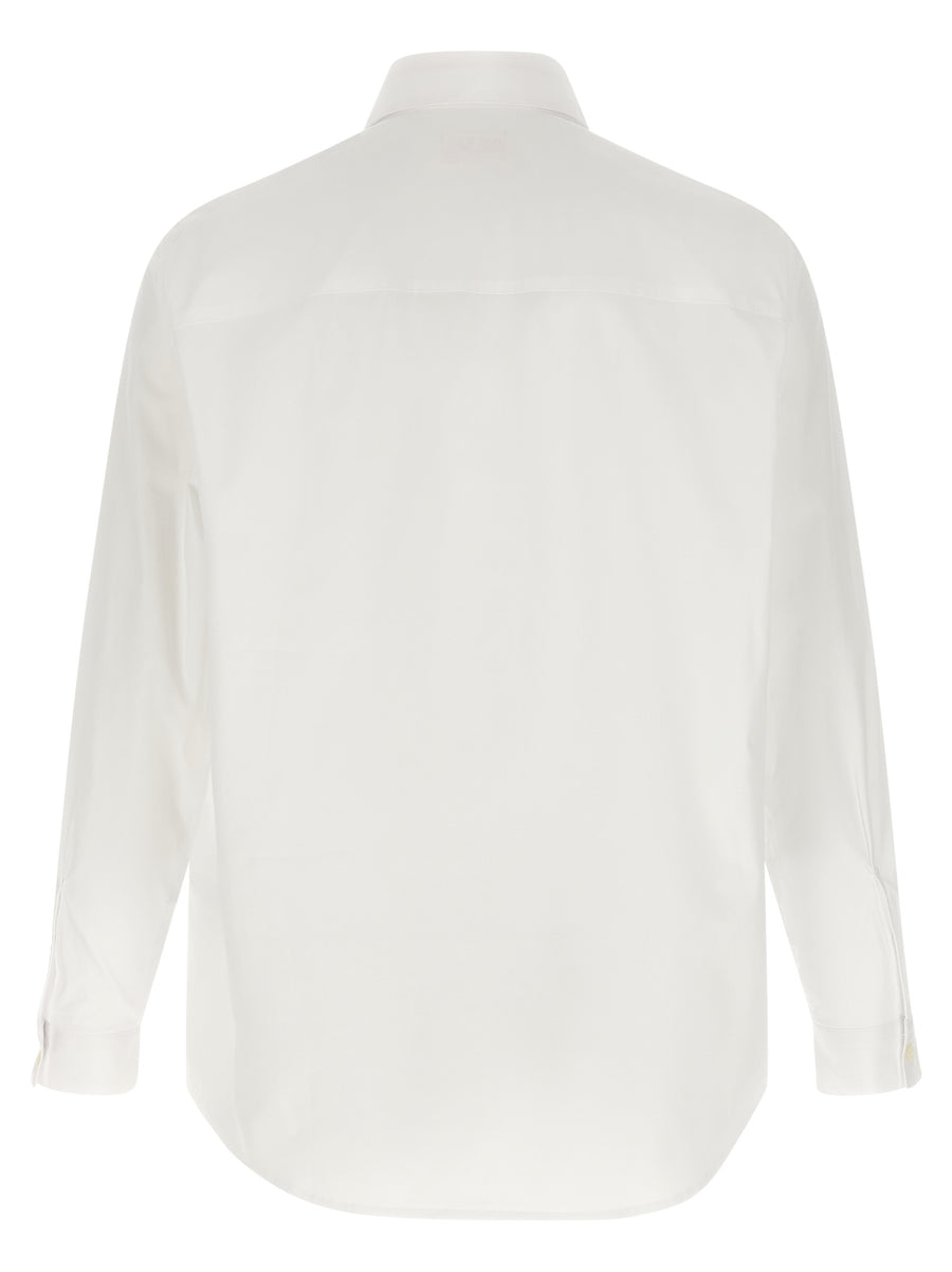 Diesel Mens Modern Cotton Poplin Shirt With Stretch Comfort And Subtle Logo Embroidery Detail