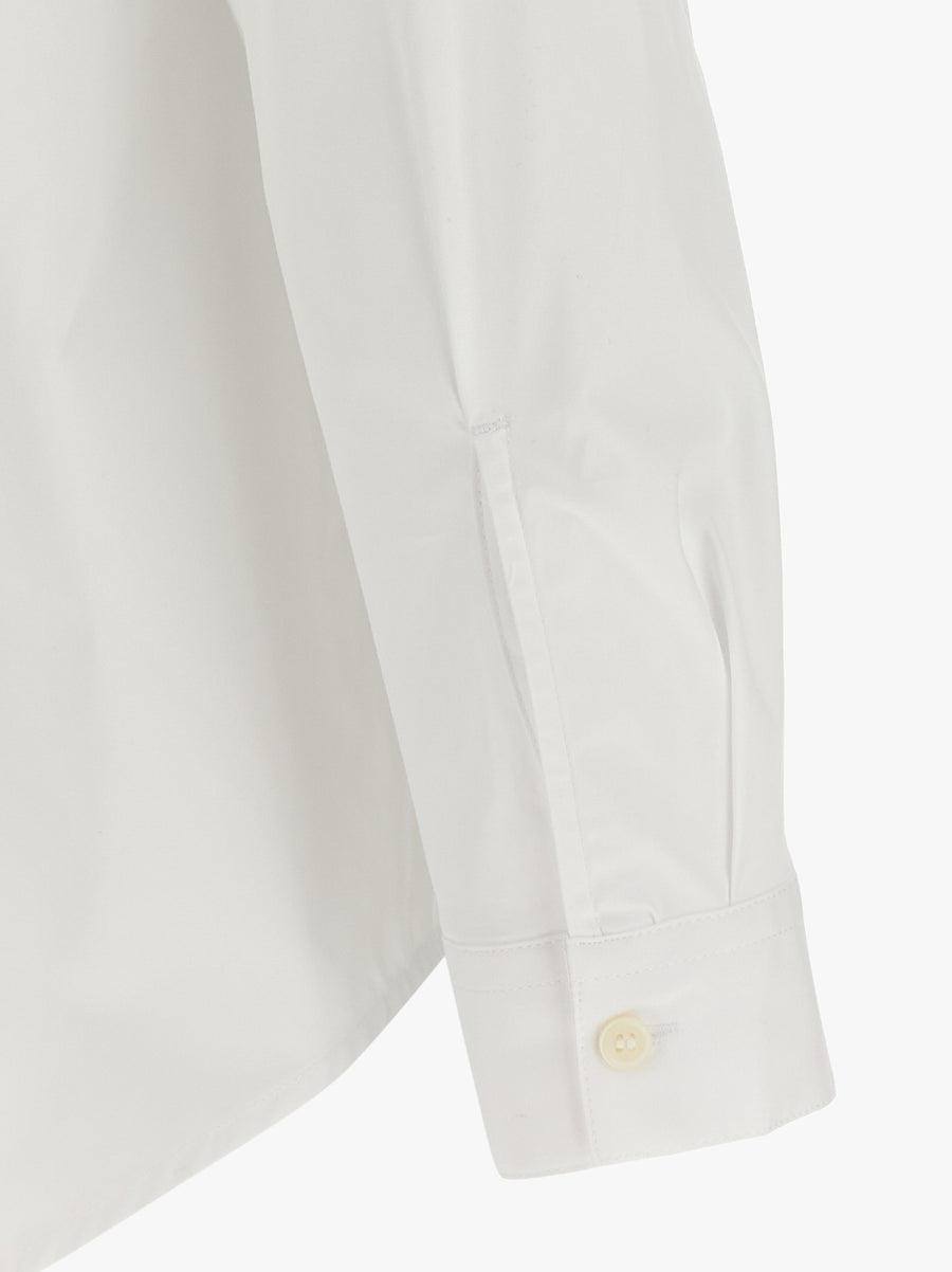 Diesel Mens Modern Cotton Poplin Shirt With Stretch Comfort And Subtle Logo Embroidery Detail