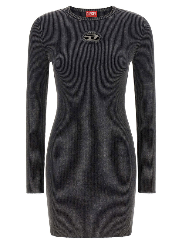 Diesel M Anchorage LS Dress Black Ribbed Cotton Slim Fit