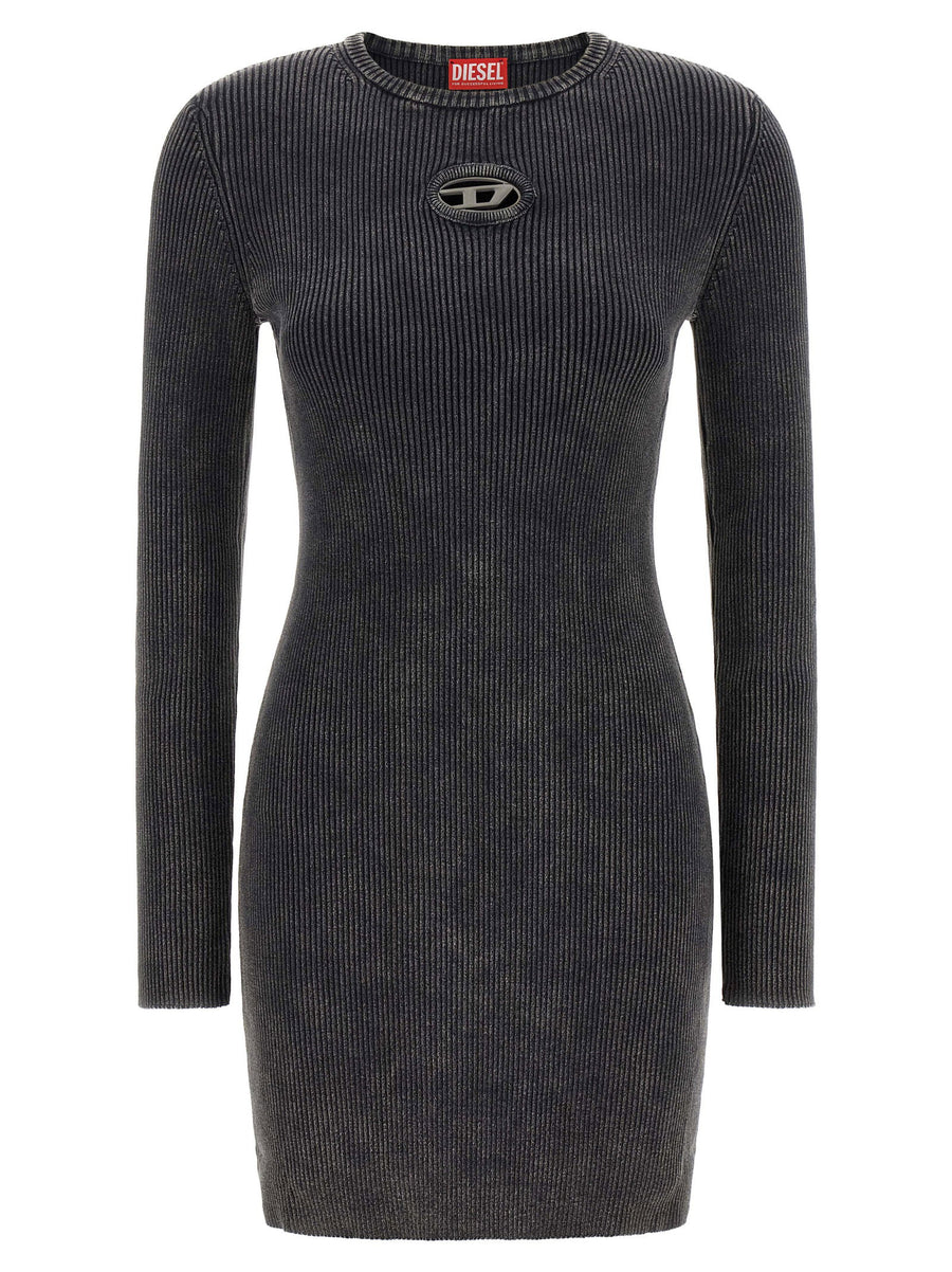 Diesel M Anchorage LS Dress Black Ribbed Cotton Slim Fit