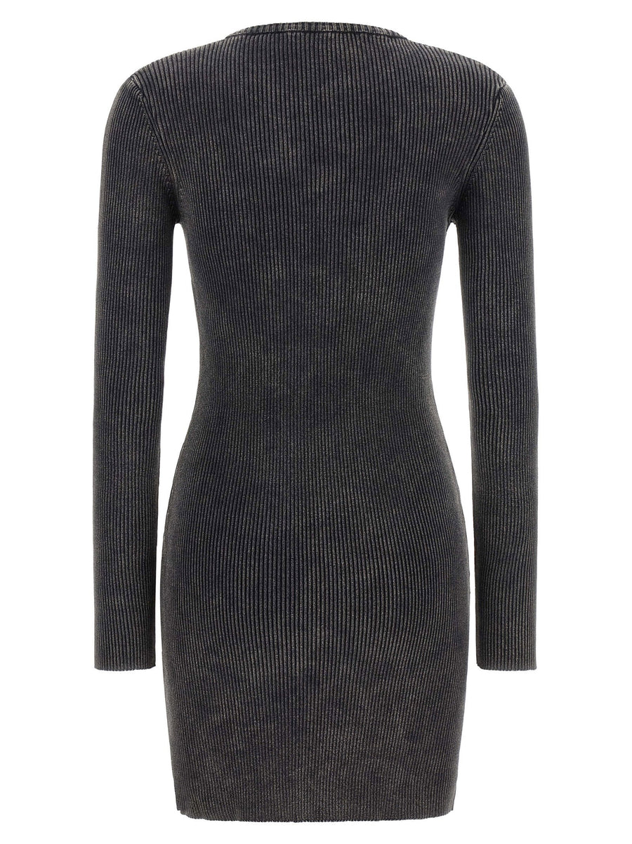 Diesel M Anchorage LS Dress Black Ribbed Cotton Slim Fit