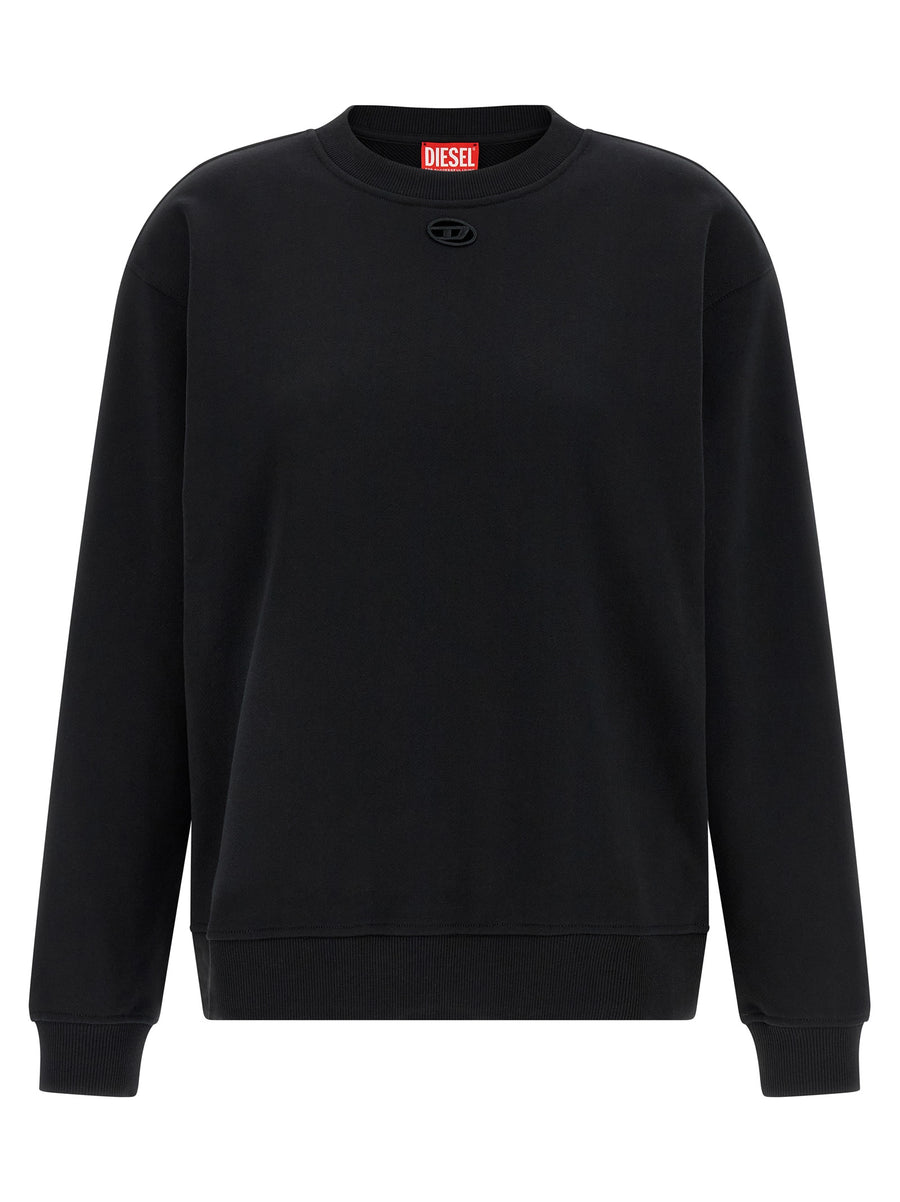 Diesel Sweatshirt For Women Sustainable Cotton Everyday Versatility Tonal Oval D Embroidery