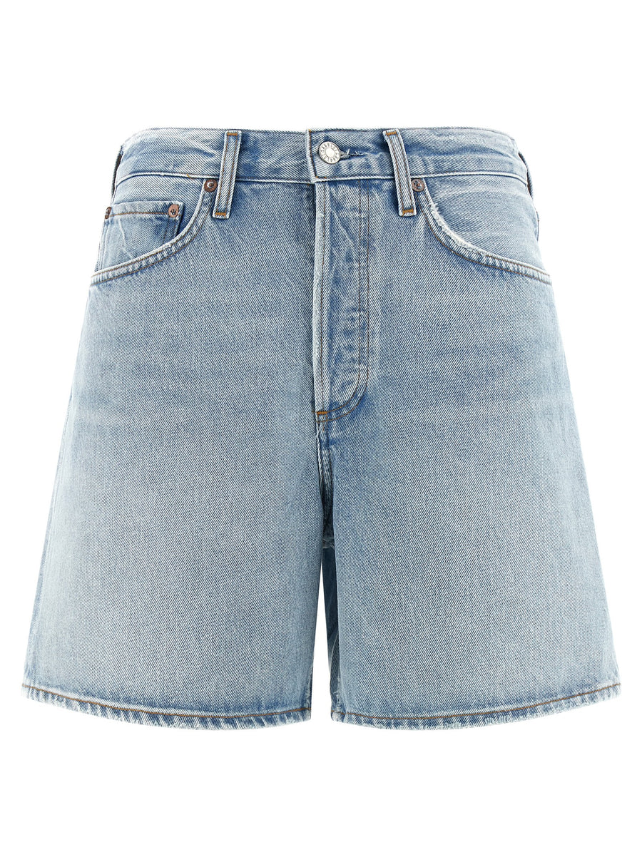 Agolde Dame Shorts High Waist Premium Denim For Women Versatile Summer Wardrobe Essential