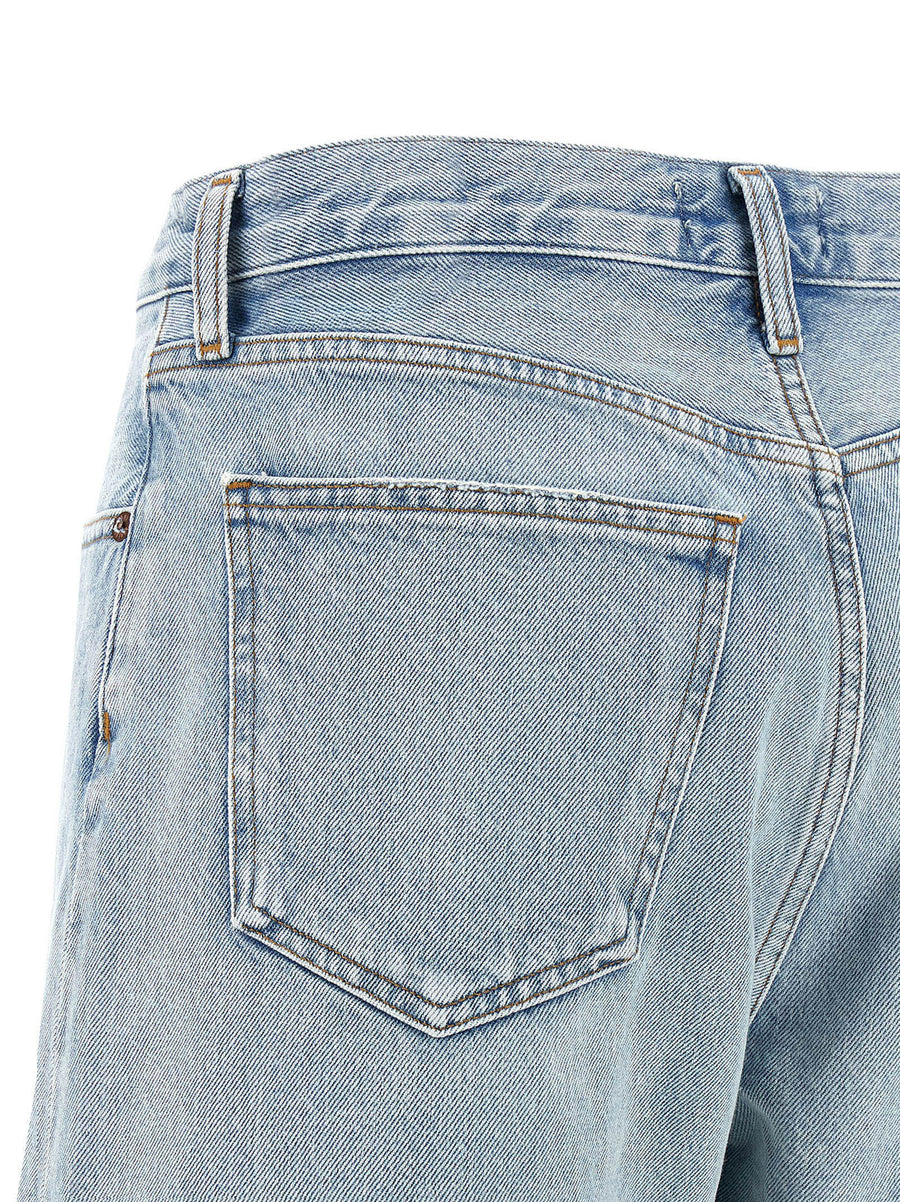 Agolde Dame Shorts High Waist Premium Denim For Women Versatile Summer Wardrobe Essential