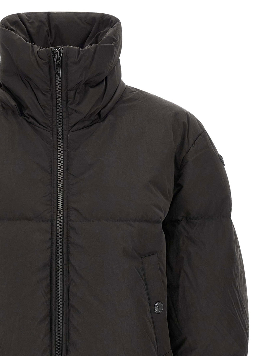 Diesel W Peyt Short Down Jacket With Removable Hood And High Neck
