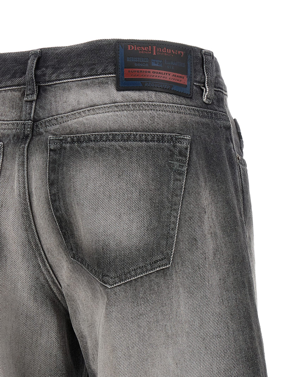 Diesel 1978 D Akemi Fsi Jeans Gray Gradient Flared Wide Leg