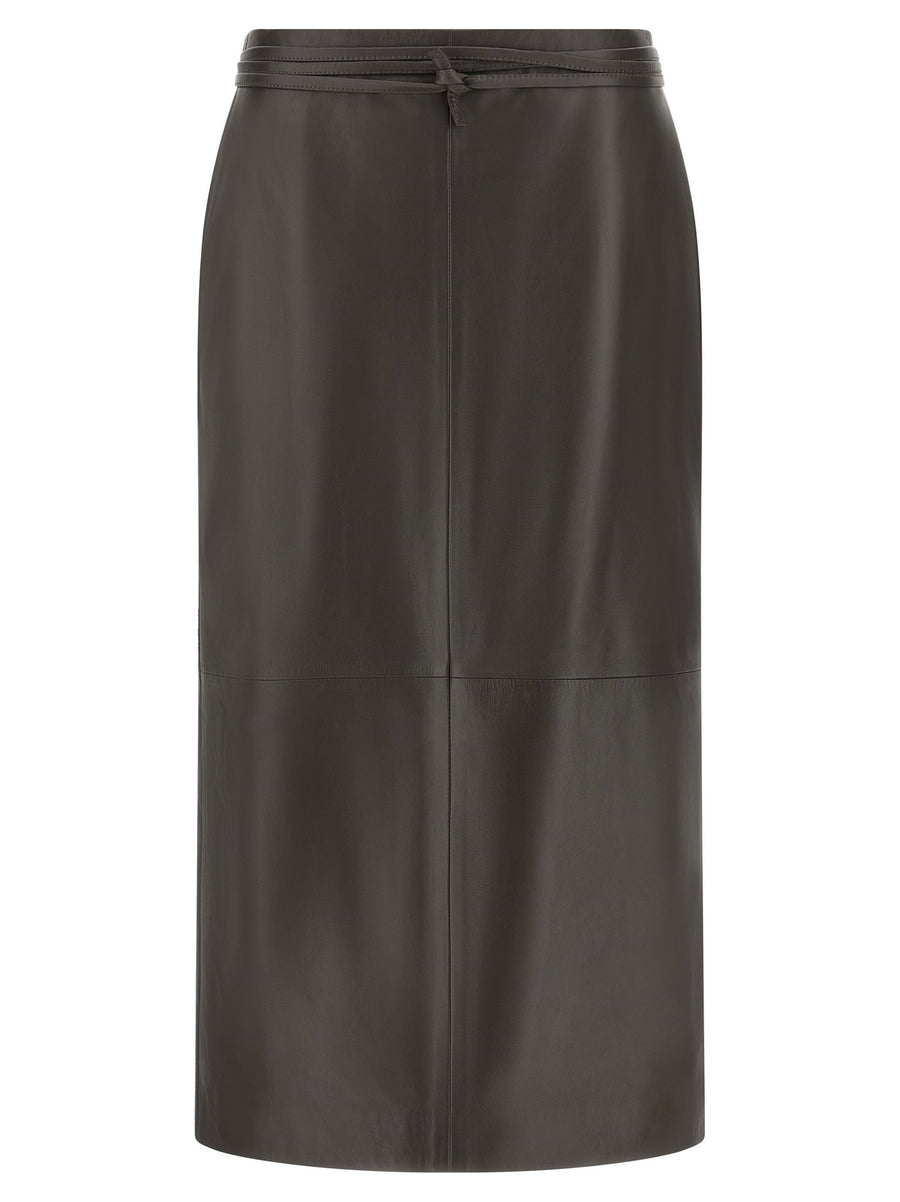 Alberta Ferretti Leather Skirt