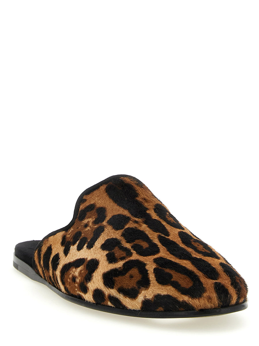 Dolce And Gabbana Young Pope Moccasin Slipper Brown Calfskin Leather