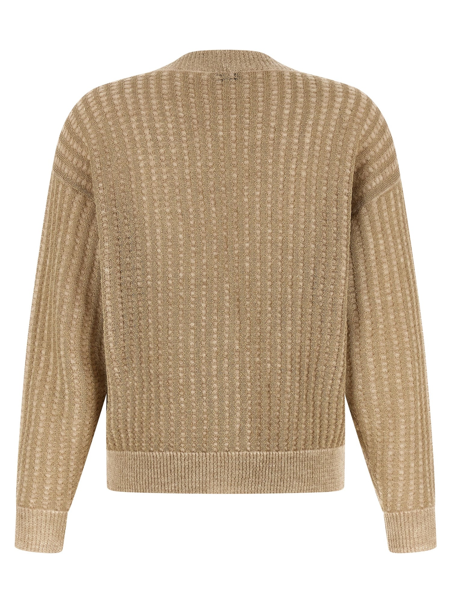Peserico Waffle Lamé Cardigan