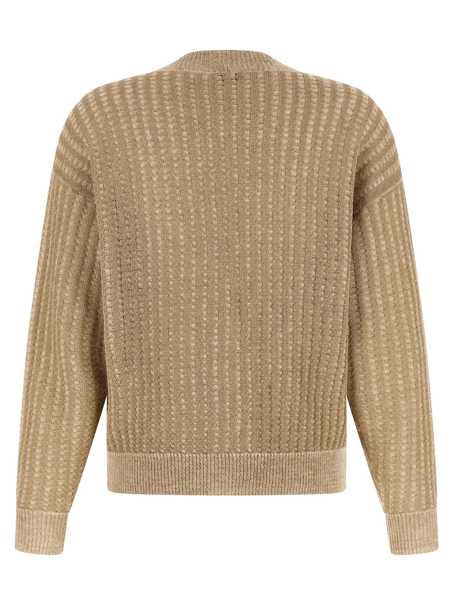 Peserico Waffle Lamé Cardigan