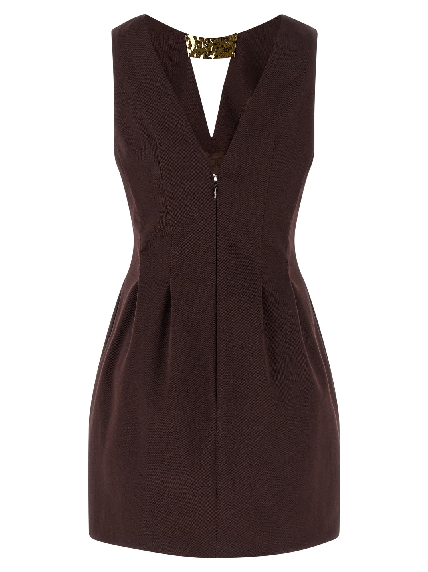 Elisabetta Franchi Metal Plaque Dress