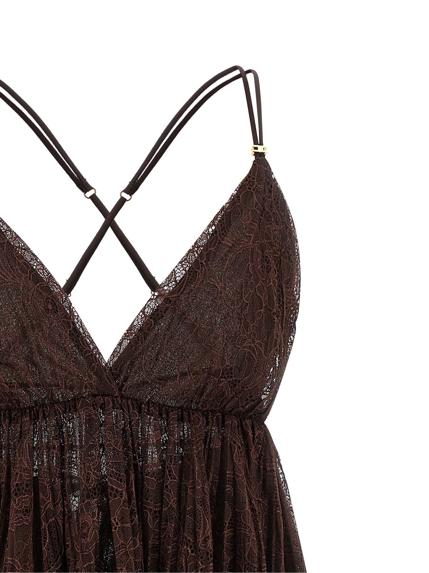 Elisabetta Franchi Lace Mini Dress