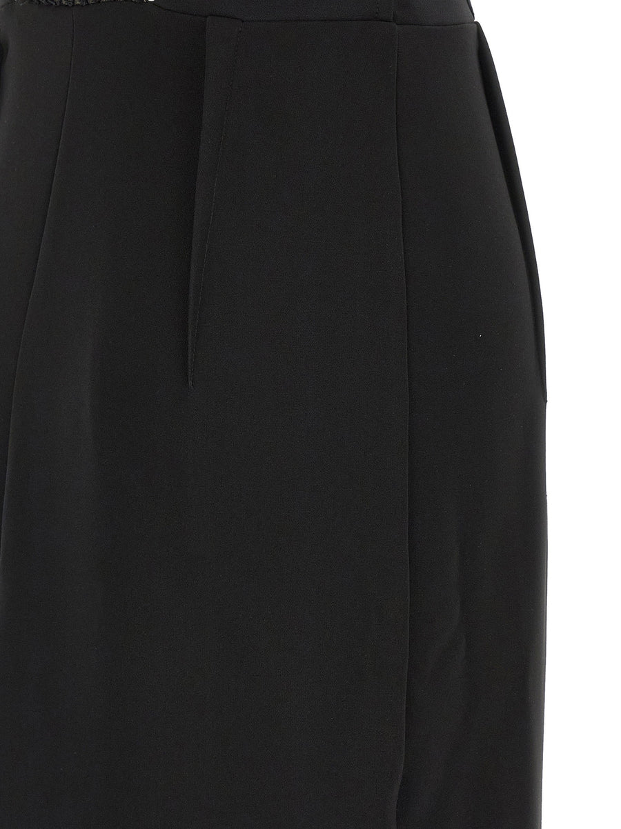 Elisabetta Franchi Red Carpet Dress For Women Crystal Embellished Couture Inspired Floor Length Gown