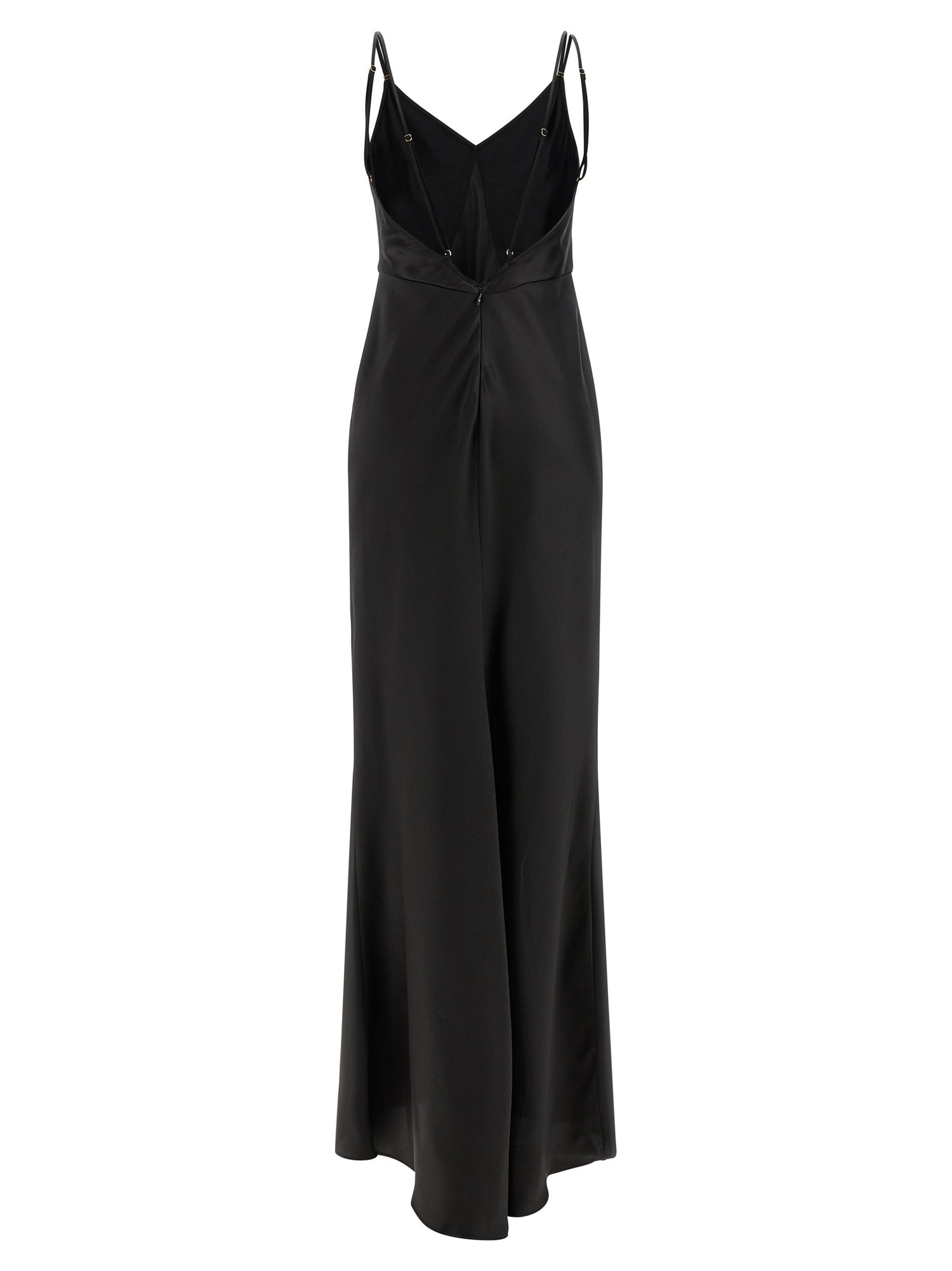 Elisabetta Franchi Red Carpet Satin Dress