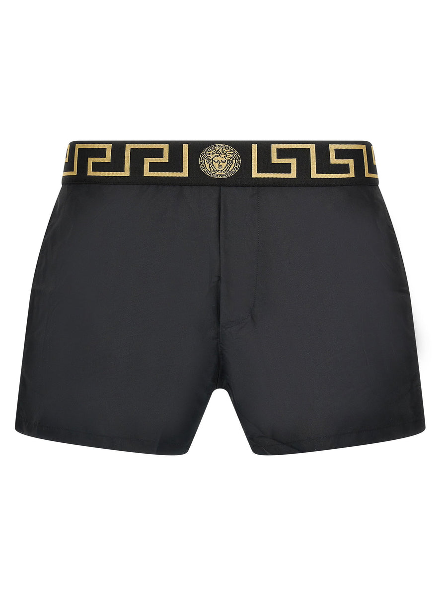 Versace Greca Swimsuit For Men Multicolor Nylon Beachwear