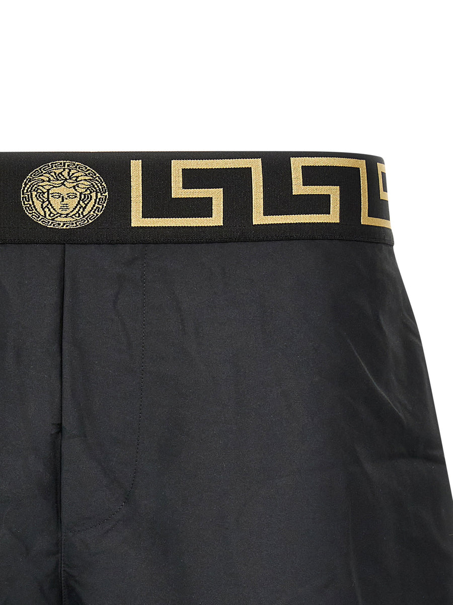 Versace Greca Swimsuit For Men Multicolor Nylon Beachwear