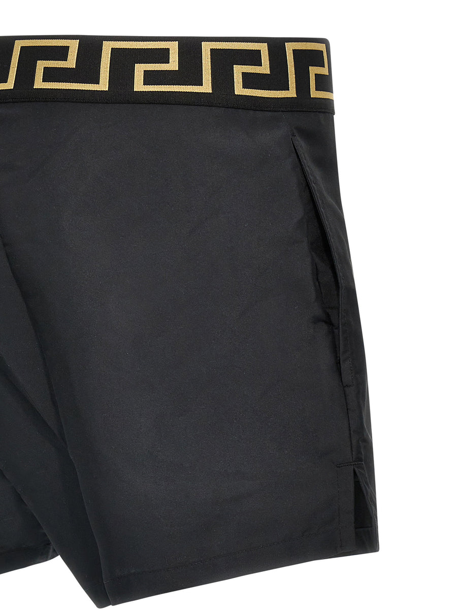 Versace Greca Swimsuit For Men Multicolor Nylon Beachwear