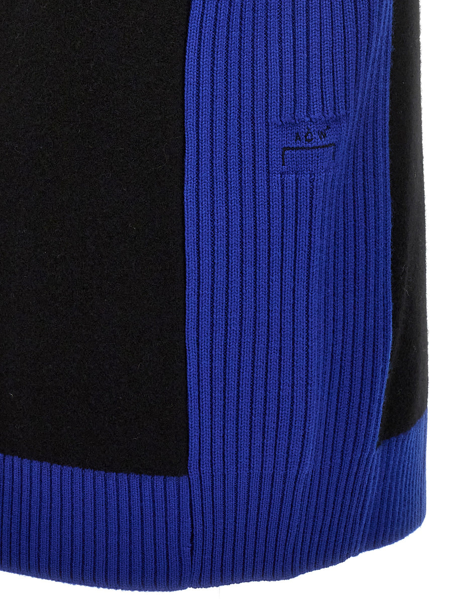 A-Cold-Wall Merino Wool Two Color Vest For Men Premium Luxury Texture Zip Closure
