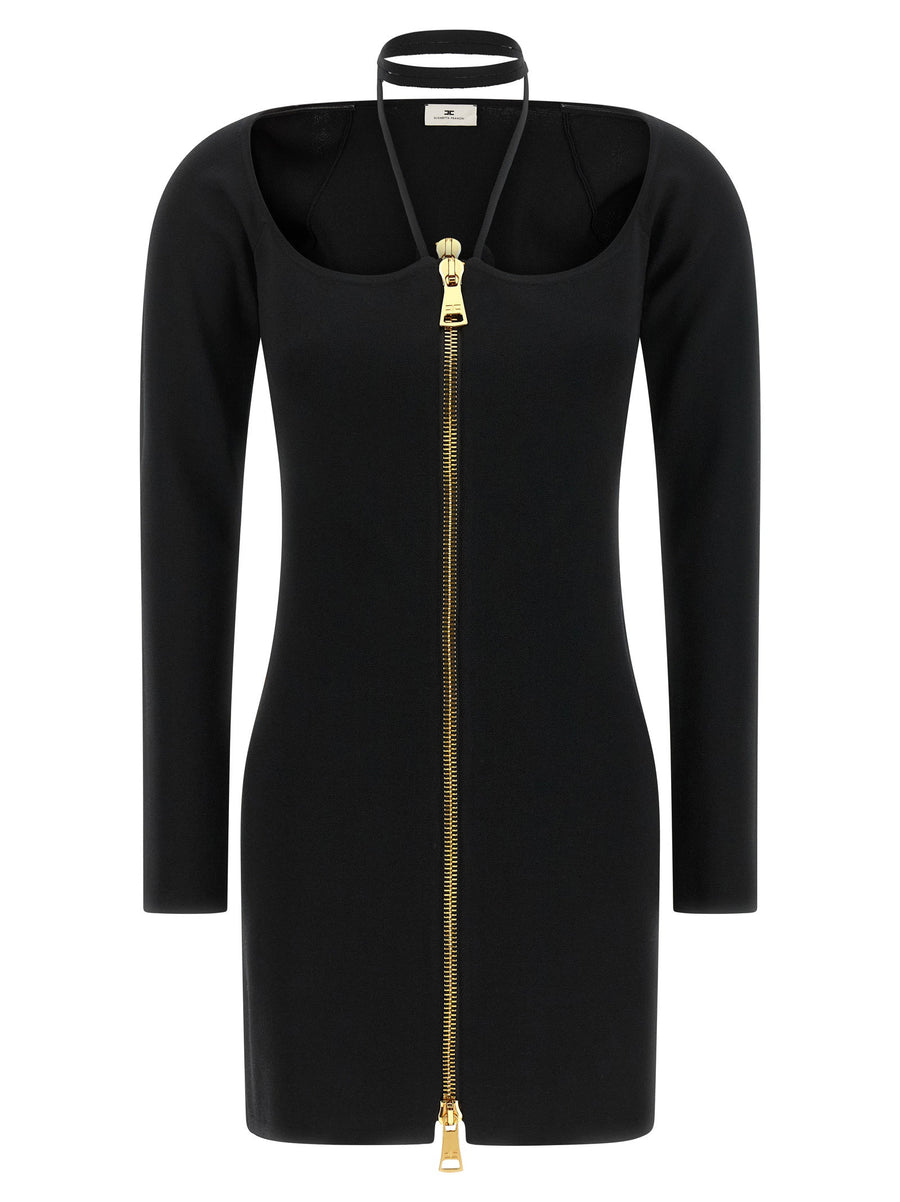 Elisabetta Franchi Fabric Stitch Knit Dress