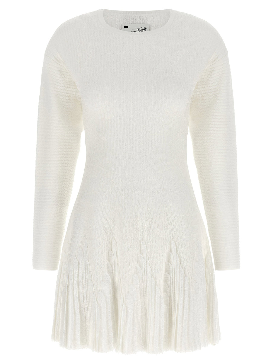 Elisabetta Franchi Knitted Pleated Dress