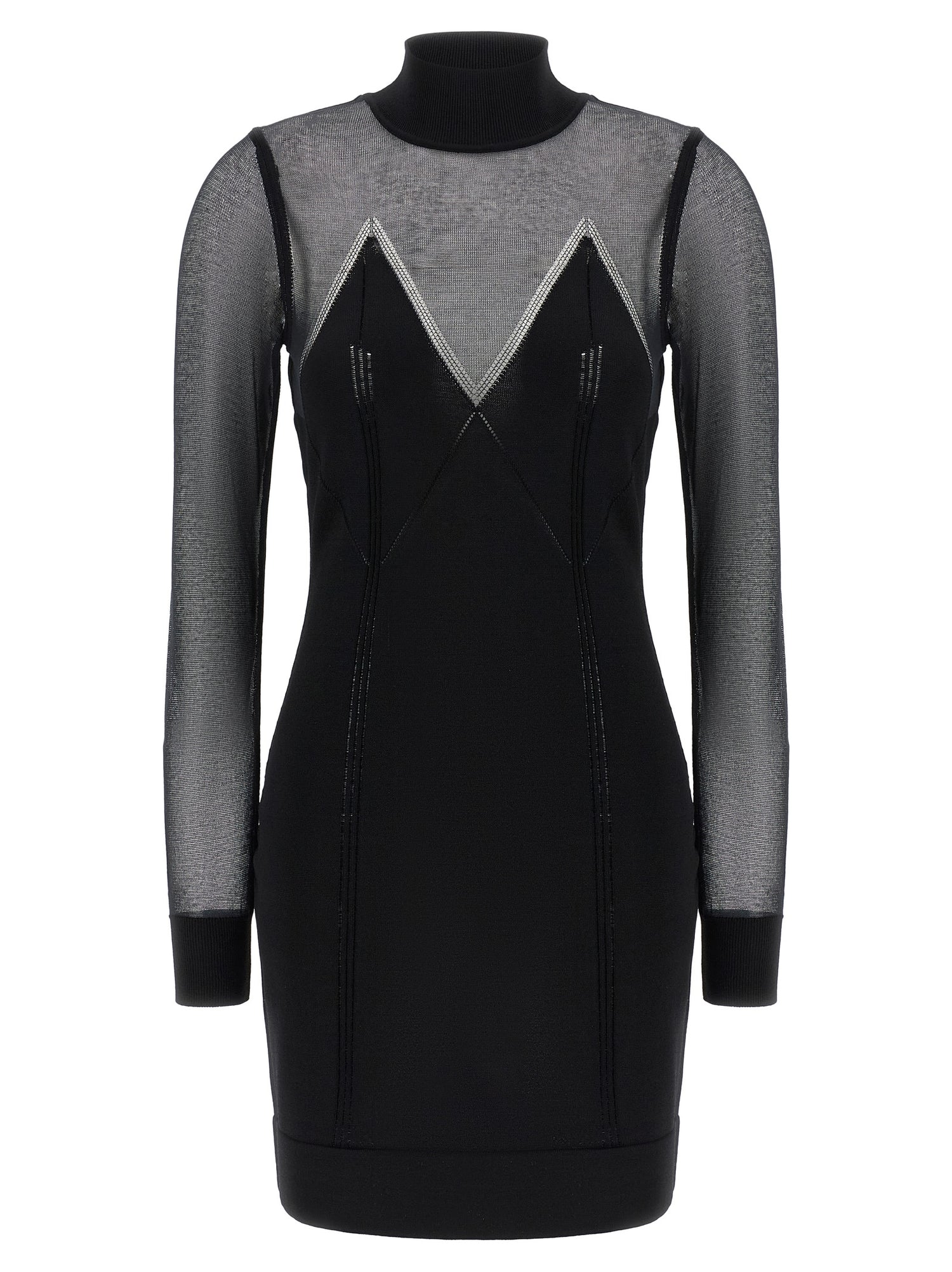 Elisabetta Franchi Dress With Transparencies