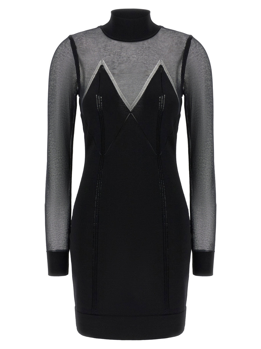 Elisabetta Franchi Dress With Transparencies