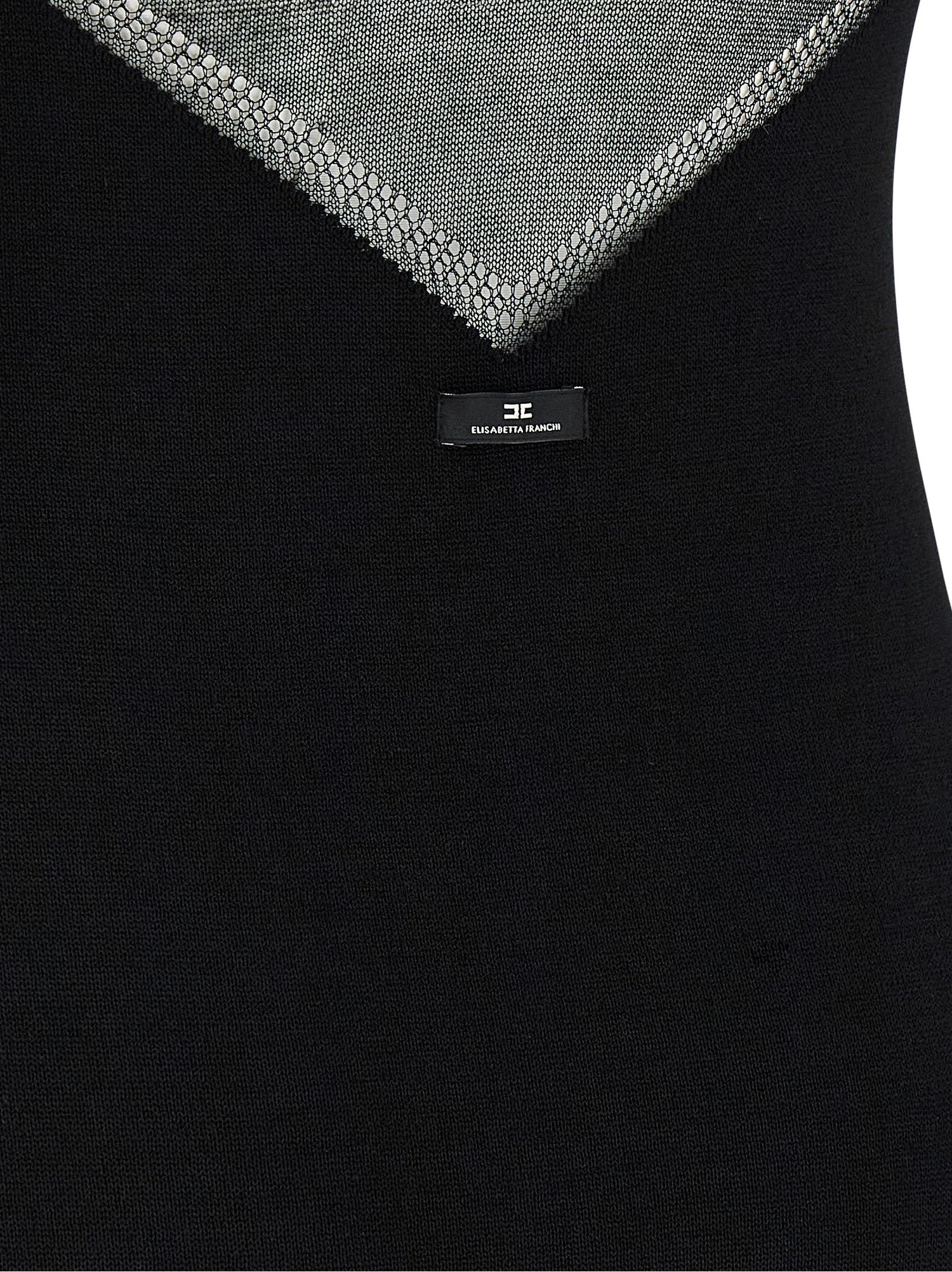 Elisabetta Franchi Dress With Transparencies
